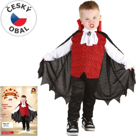 Costume di Carnevale da vampiro per bambini, 80–92 cm