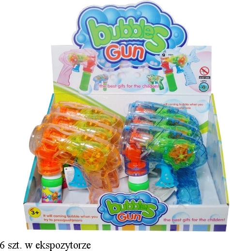 Pistola a bolle di sapone con luce