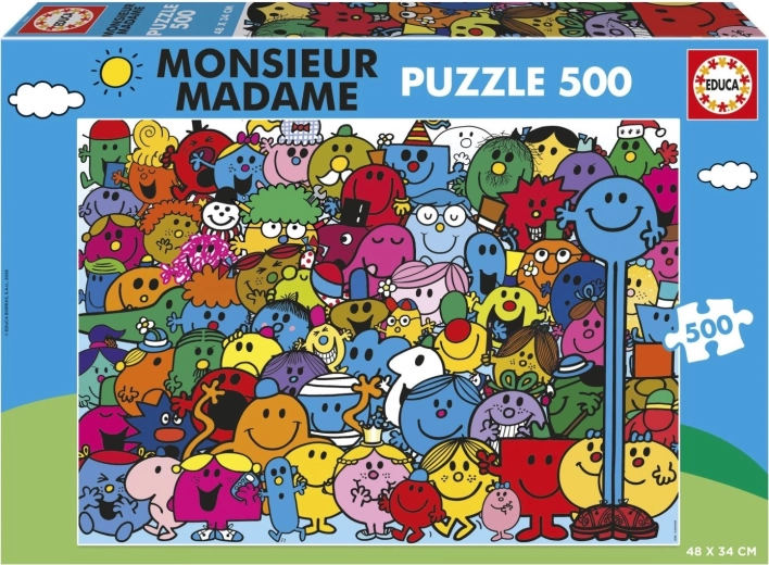 Puzzle Educa Monsieur Madame da 500 pezzi