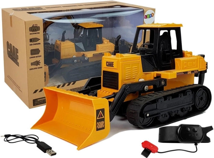 bulldozer RC cingolato con controllo gestuale 2,4 GHz 1:28