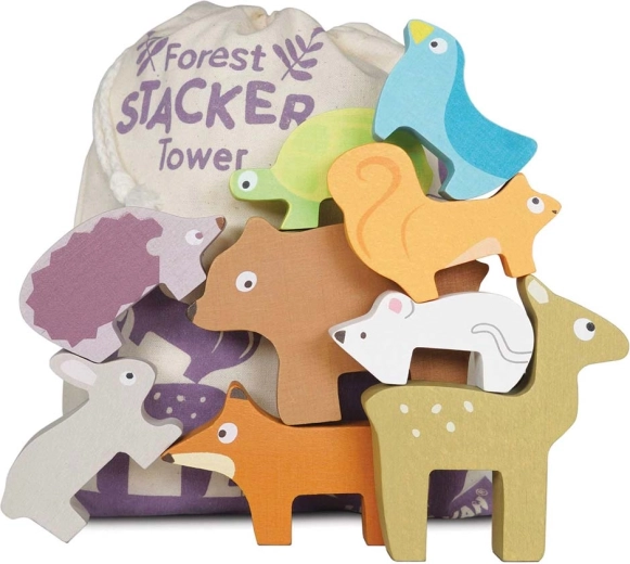 Le Toy Van animaletti di legno del bosco – gioco di impilamento