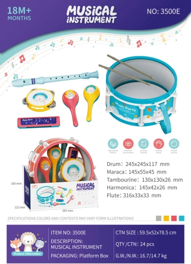 Set di strumenti musicali per bambini