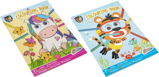 Libri da colorare con occhi mobili A4