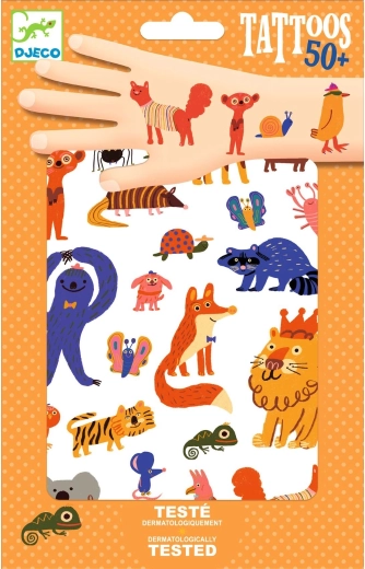 Djeco tatuaggi animali colorati