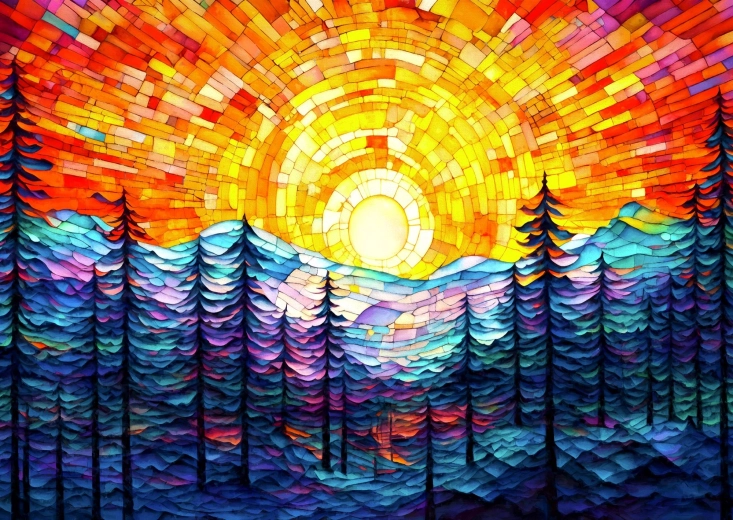 Enjoy Puzzle splendido tramonto 1000 pezzi