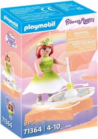 Playmobil Princess Magic – trottola arcobaleno celestiale con principessa