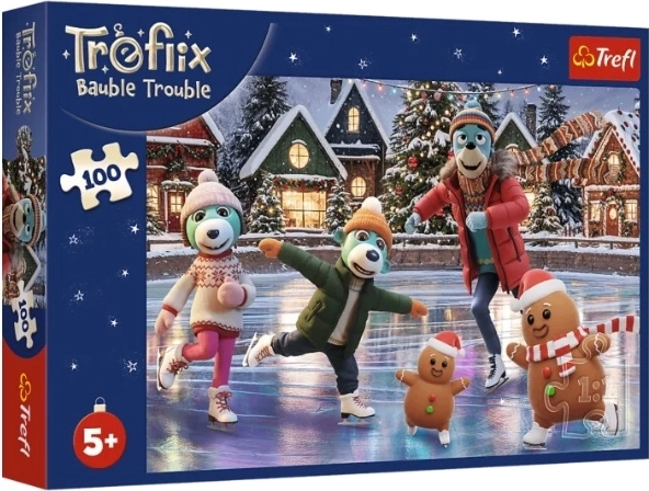 Puzzle Trefl 100 pezzi Bert natalizio in lattine