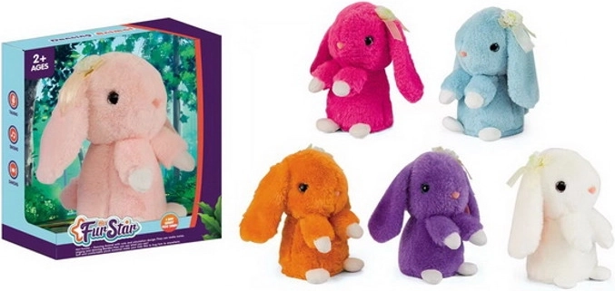 Coniglietto di peluche parlante e danzante con ripetizione