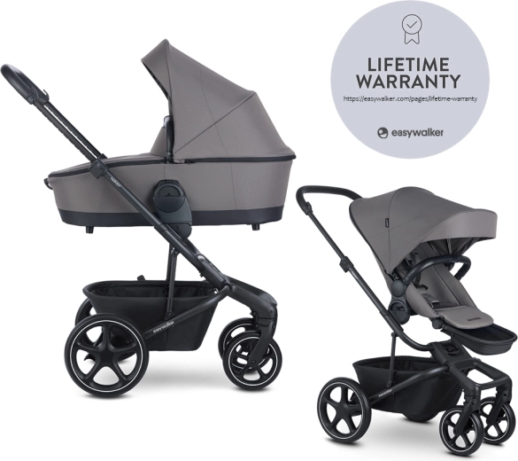 EASYWALKER passeggino combinato Harvey⁵ 2in1 LITE RWS – Pebble Grey