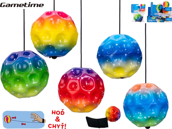 Pallina in schiuma con elastico che ritorna per bambini