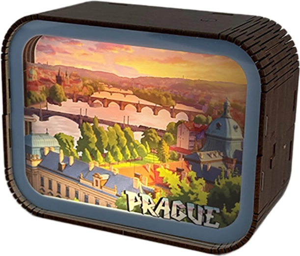 2Kids Toys lampada puzzle in legno Praga – vista sulla Moldava