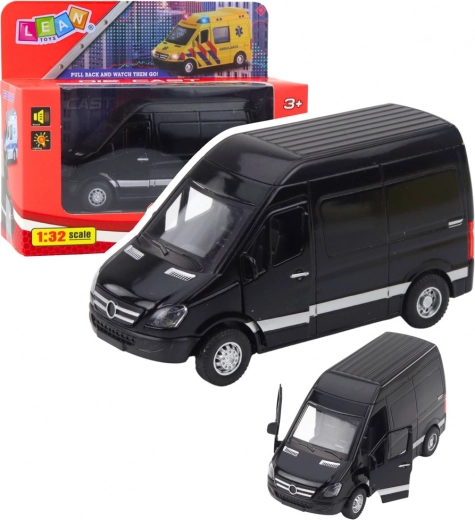 Furgone in metallo con luci e suoni – nero