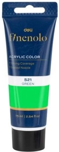 Colore acrilico verde chiaro 75 ml