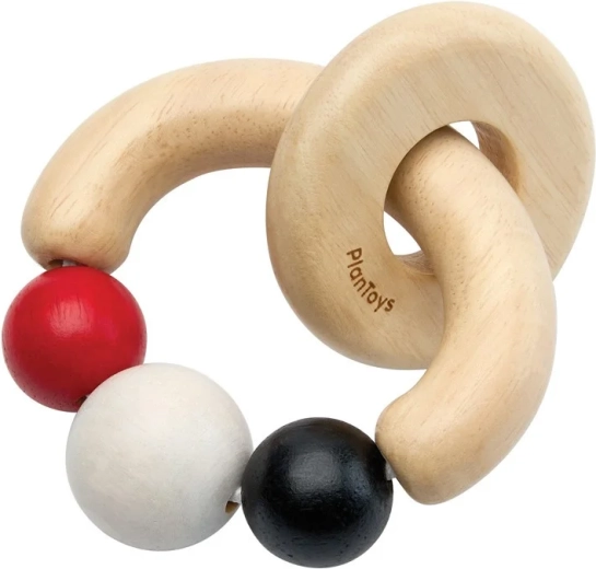 PlanToys sonaglio a contrasto con perline - 1 pezzo