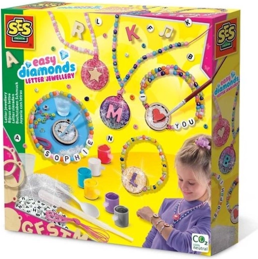 SES Creative set per creare gioielli con lettere