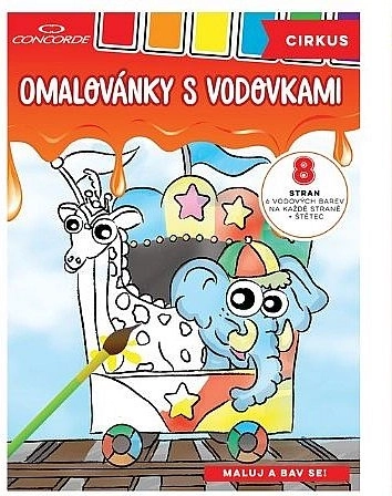 Album da colorare con acquerelli CONCORDE Circo A4