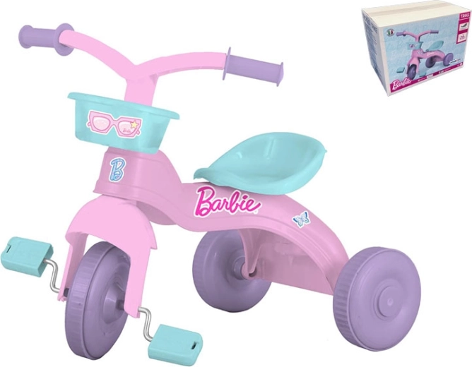 Triciclo rosa per bambini BARBIE con cestino anteriore