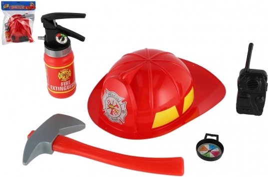 Set da gioco dei vigili del fuoco per bambini con elmetto e accessori