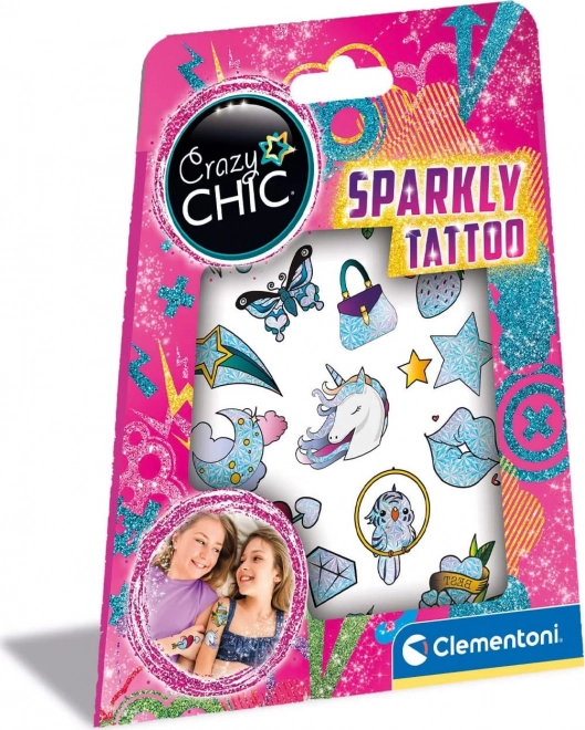 Crazy Chic Tatuaggi Glitterati di Clementoni