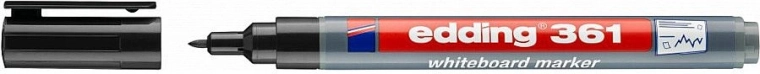 Pennarello per lavagna Edding 361 nero - 1 pezzo