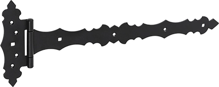 Cerniera decorativa per porta 400 × 30 × 170 × 2,5 mm, nera