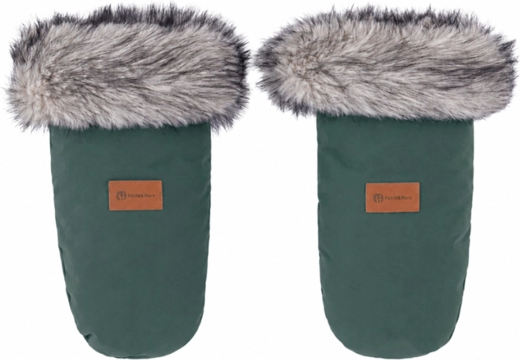 Moffole per passeggino Petite&Mars Fjora Veritable khaki - 1 paio