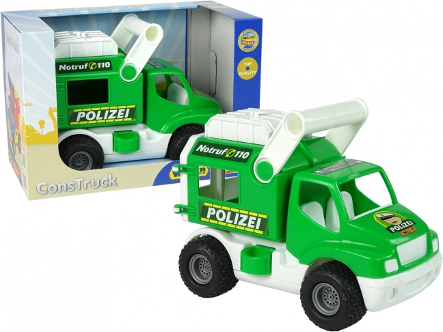 Auto della polizia ConsTruck verde Polesie