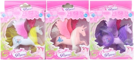 Unicorno di plastica con pettinino per bambini