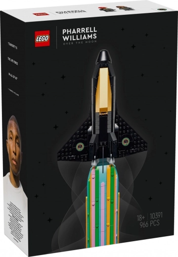 LEGO Icons Gioia con PHARRELL WILLIAMS – navetta spaziale da esposizione per adulti