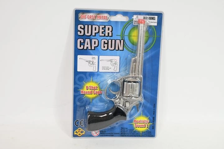 Pistola a capsule in metallo stile revolver