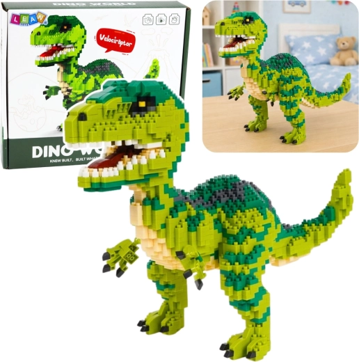 Set di costruzione dinosauro Velociraptor figura 3D 1457 pezzi