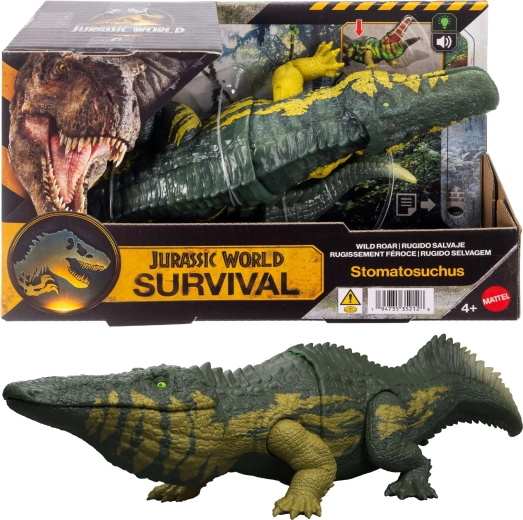 Dinosauro interattivo Jurassic World Stomatosuchus con suoni e luci