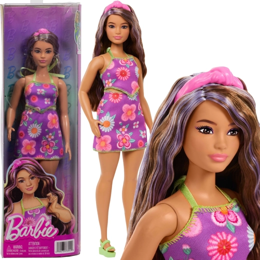Bambola Barbie Fashionistas con abito floreale