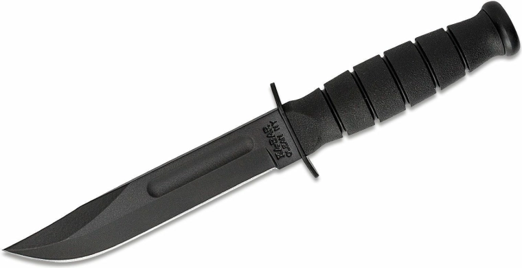 KA-BAR Short nero, coltello tattico a lama fissa