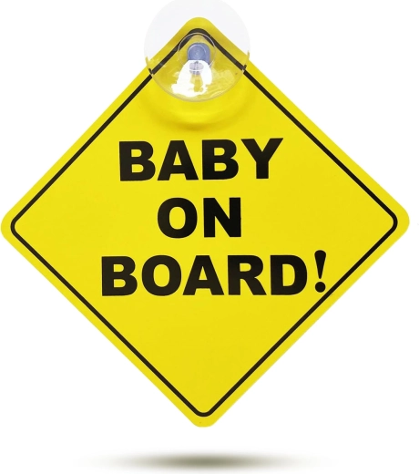 Cartello Baby on Board con ventosa