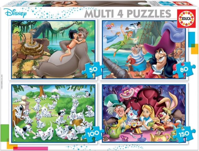 Educa Puzzle Disney Fiabe 4v1