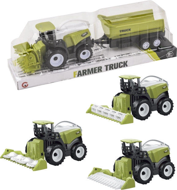 Mietitrebbia con rimorchio