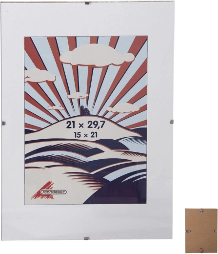 Cornice a clip con vetro 21 × 30 cm (A4)