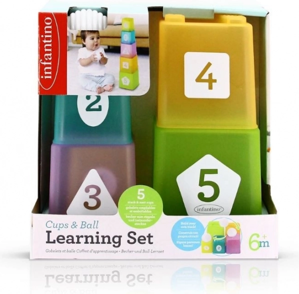 Infantino bicchierini impilabili con pallina