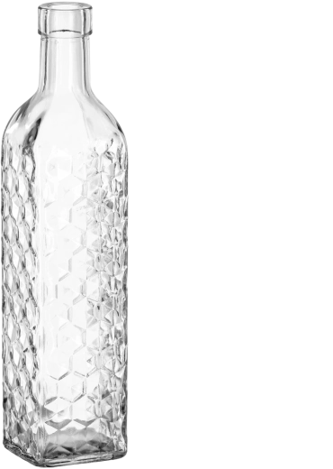 Bottiglia rigata 500 ml con tappo a vite in metallo da 28 mm