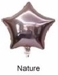 Palloncino in foil a stella, colore naturale, 45 cm