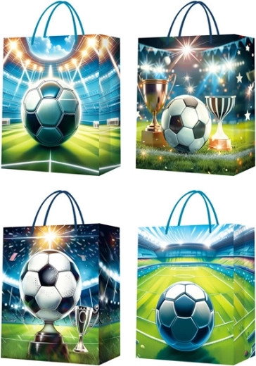 Borsa regalo con motivo calcistico, misura S