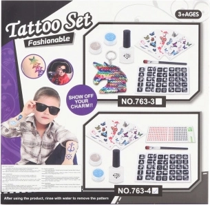 Set tatuaggi con glitter per bambini