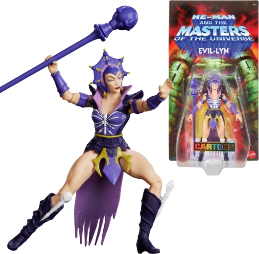Masters of the Universe Origins action figure EVIL-LYN con bastone
