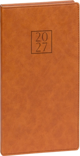 Notique diario tascabile Prestigio 2027 marrone 9 x 15,5 cm