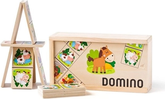 Domino Woodyland con animali domestici