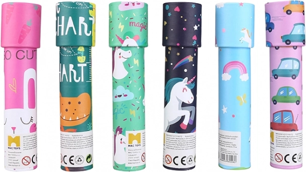 Caleidoscopio per bambini con motivi colorati