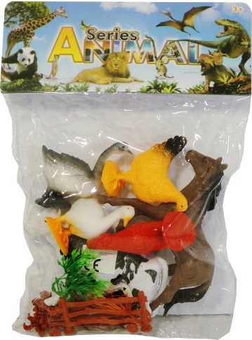 Figure di animali domestici della fattoria – set da 6 pz