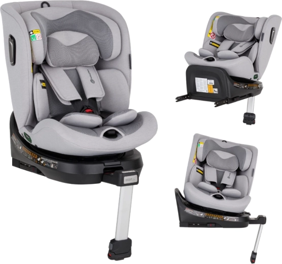 Petite&Mars seggiolino auto girevole Twistguard Pro i-Size gentle grey air 40–150 cm (0–36 kg)
