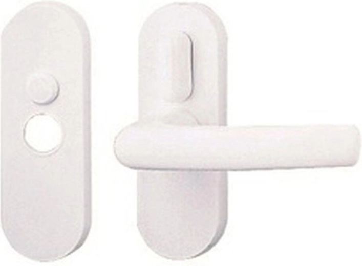 Maniglia per porta Classica per interni con leva, bianca, plastica